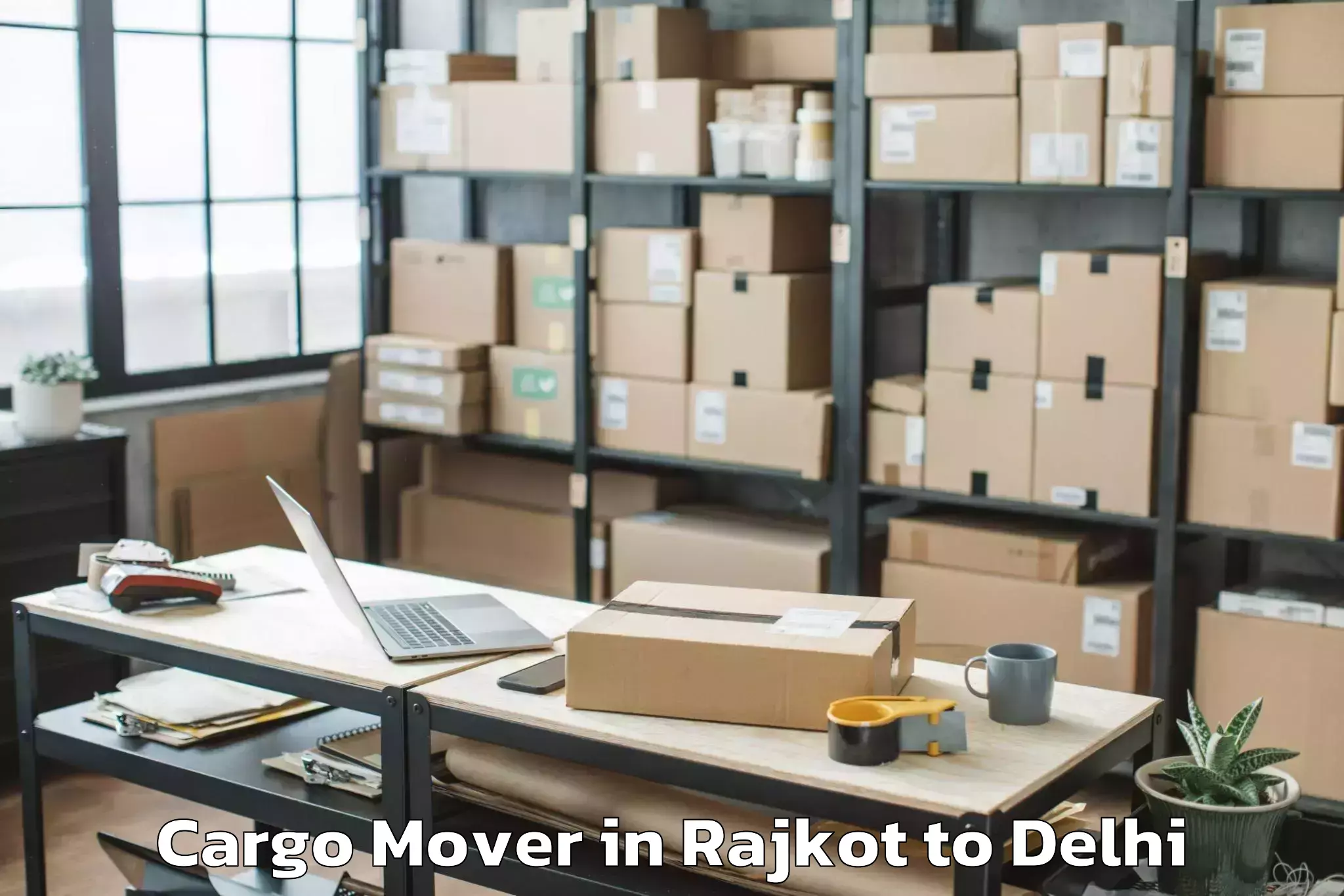 Rajkot to Jamia Hamdard New Delhi Cargo Mover Booking